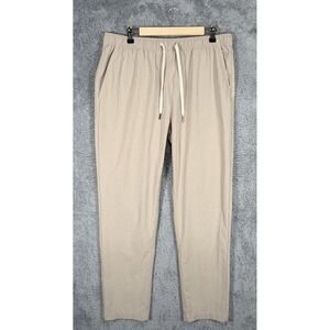 Fair Harbor The One Pant Mens 2XL x 30" Tan Performance Drawstring Elastic Waist